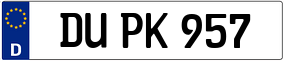 Trailer License Plate